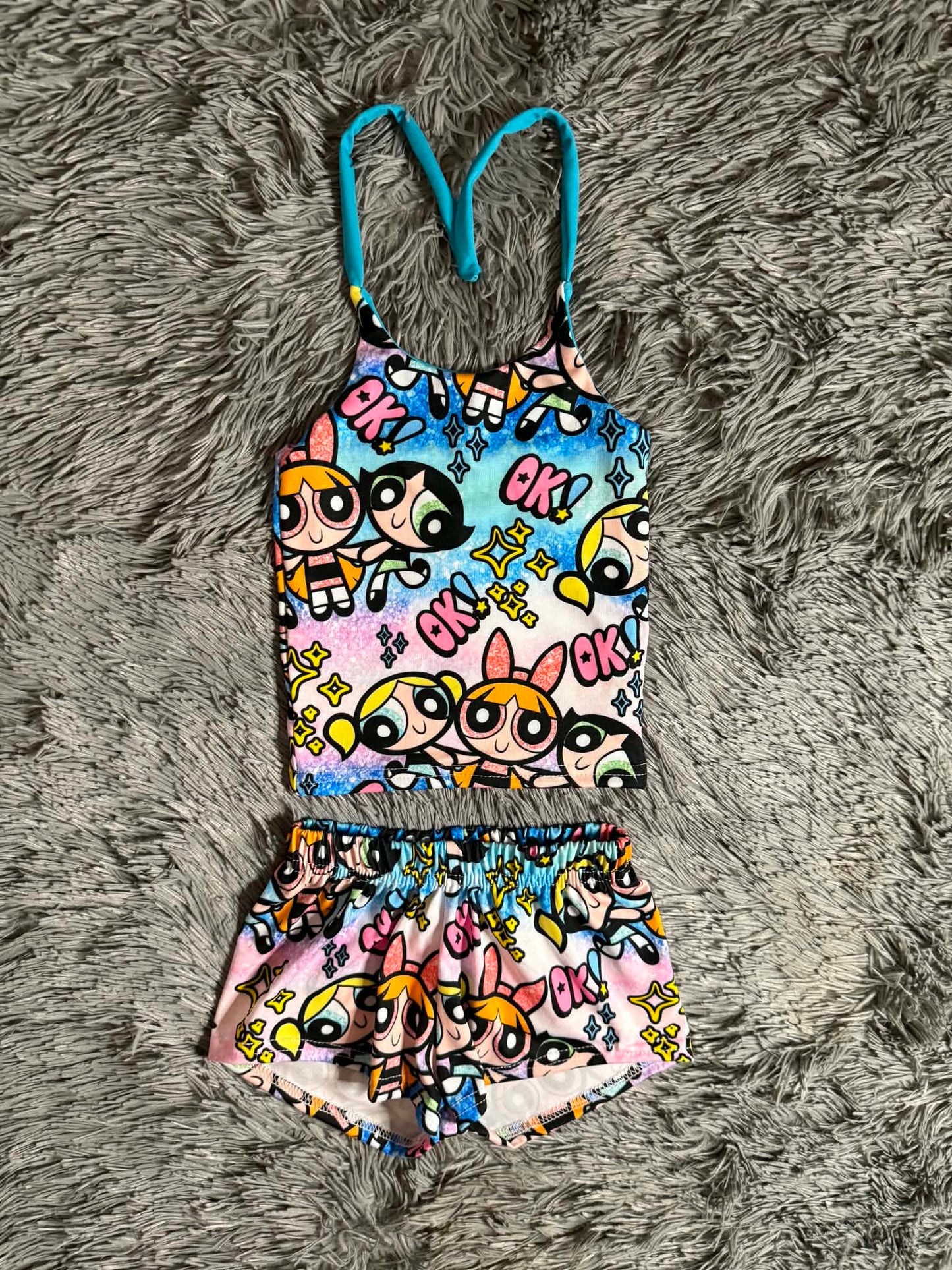 9/12M Halter w/ Breezy Shorts